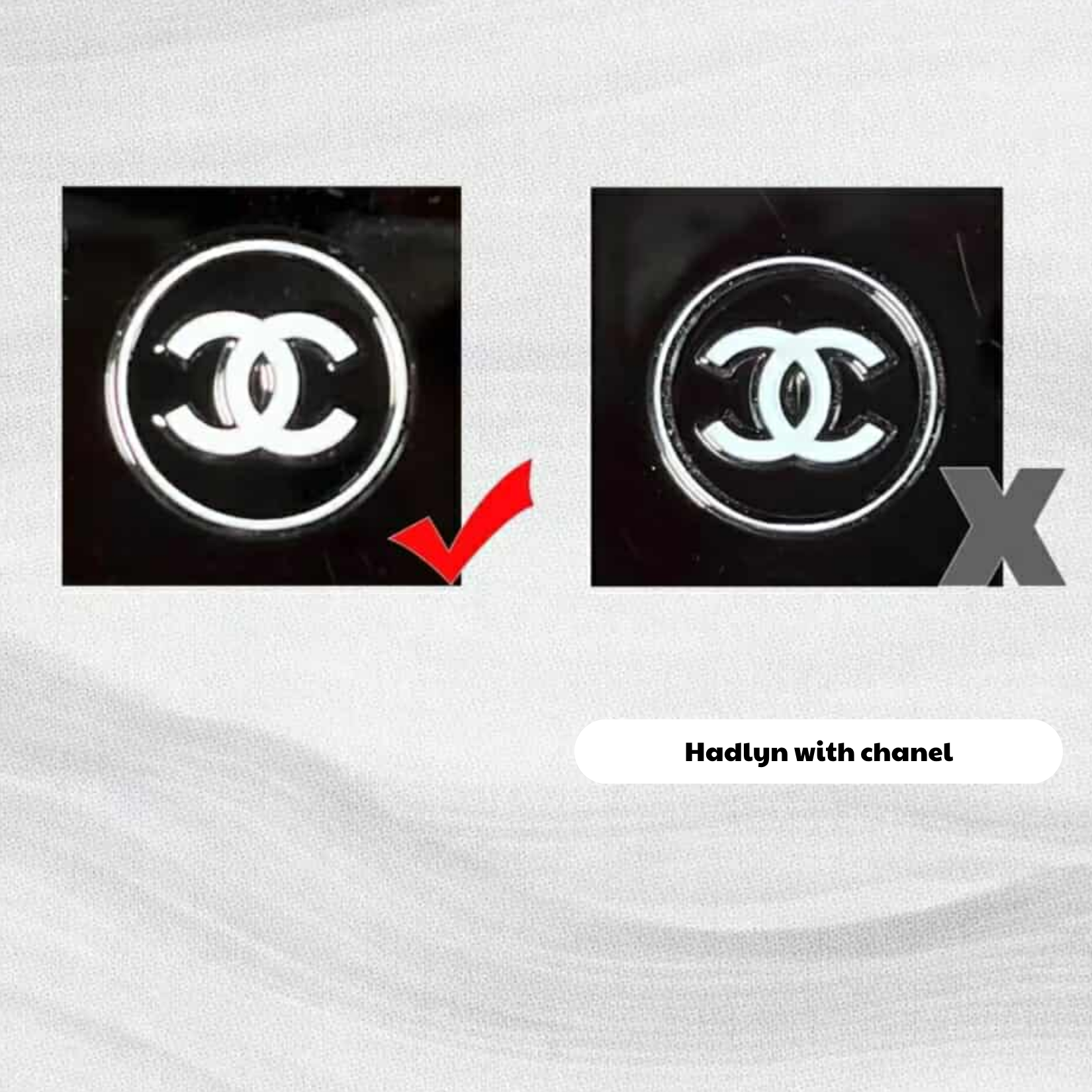 Logo trên nắp tuýp sữa rửa mặt Chanel La Mousse thật và giả