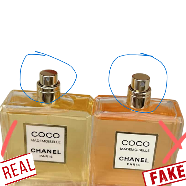 Tia phun mịn và đầu xịt của chai nước hoa chính hãng
