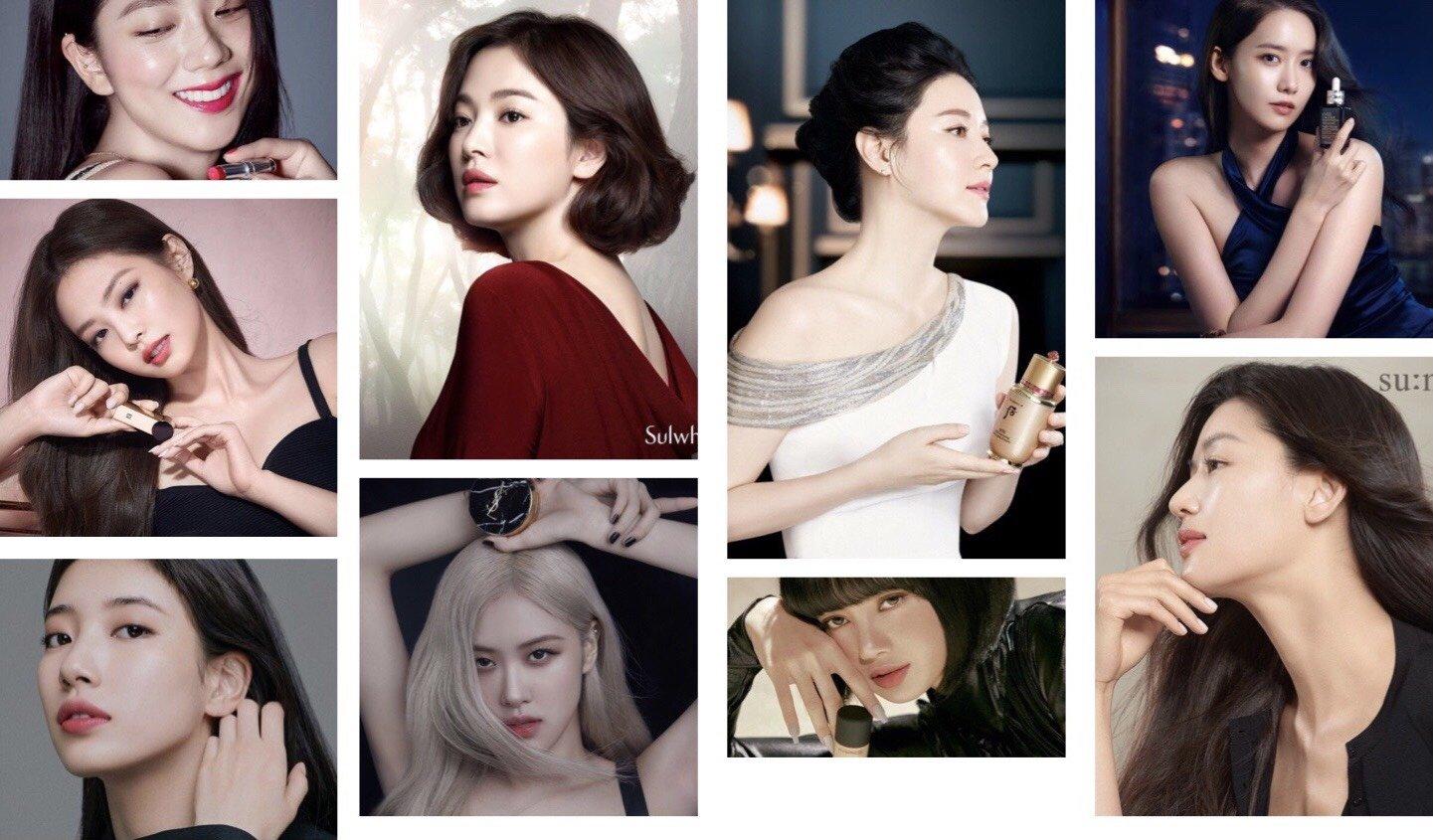 Idol đại diện mỹ phẩm Hàn Quốc – Yoona, Rosé, Rei trong các chiến dịch quảng bá thương hiệu làm đẹp 