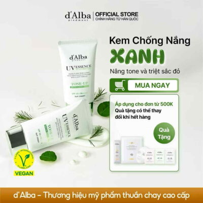 Kem Chống Nắng D’Alba Xanh Lá – Cân Bằng Sắc Đỏ, Làm Dịu Da Nhạy Cảm