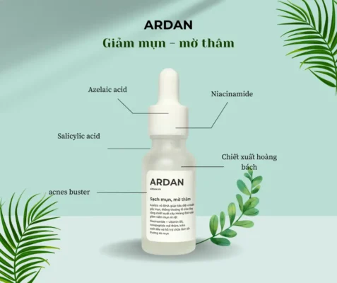 Thành phần nổi bật trong Serum Giảm Mụn Mờ Thâm ARDAN