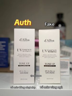 Sự Thật Phũ Phàng Về Kem Chống Nắng D'Alba Giá Rẻ – Đừng Để Tiền Mất Tật Mang 2 Màu sắc và chất liệu vỏ hộp – Ấn tượng đầu tiên không thể bỏ qua